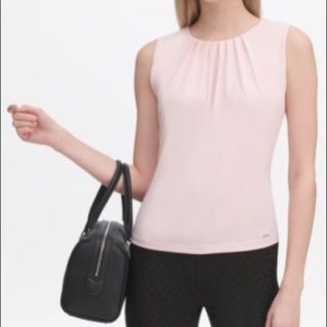 Calvin Klein Pleated Top